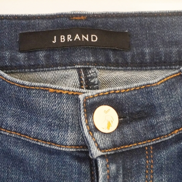 JBRAND Selena Boot Cut Release/Fray Hem Denim Jean - Picture 7 of 9